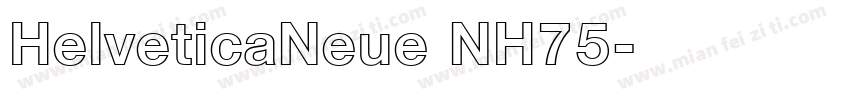 HelveticaNeue NH75字体转换